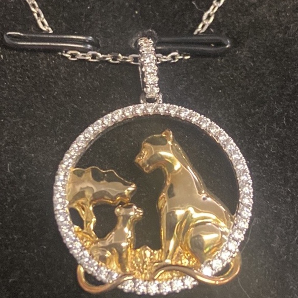 NWOT Jeulia "The Future Jungle King" Mom&Baby Lion S925 Sterling Silver …